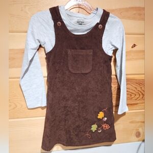 2 Piece Vintage Embroidered Dress And Nwt Top